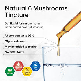 Ingrédients du complexe de champignons BIO KRAUTER sur l'étiquette