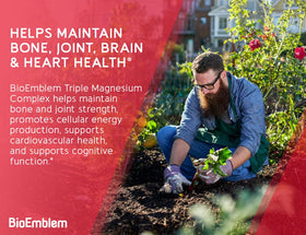 Ingrédients du Complexe de Magnésium BioEmblem 60 capsules