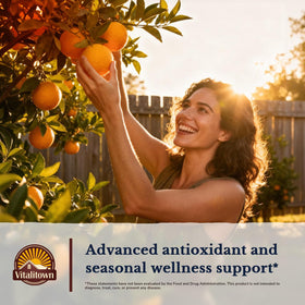 Ingrédients du Complexe de Vitamine C Vitalitown sur l'étiquette