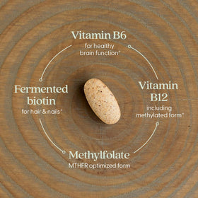Ingrédients du complexe de vitamines B fermentées bio New Chapter