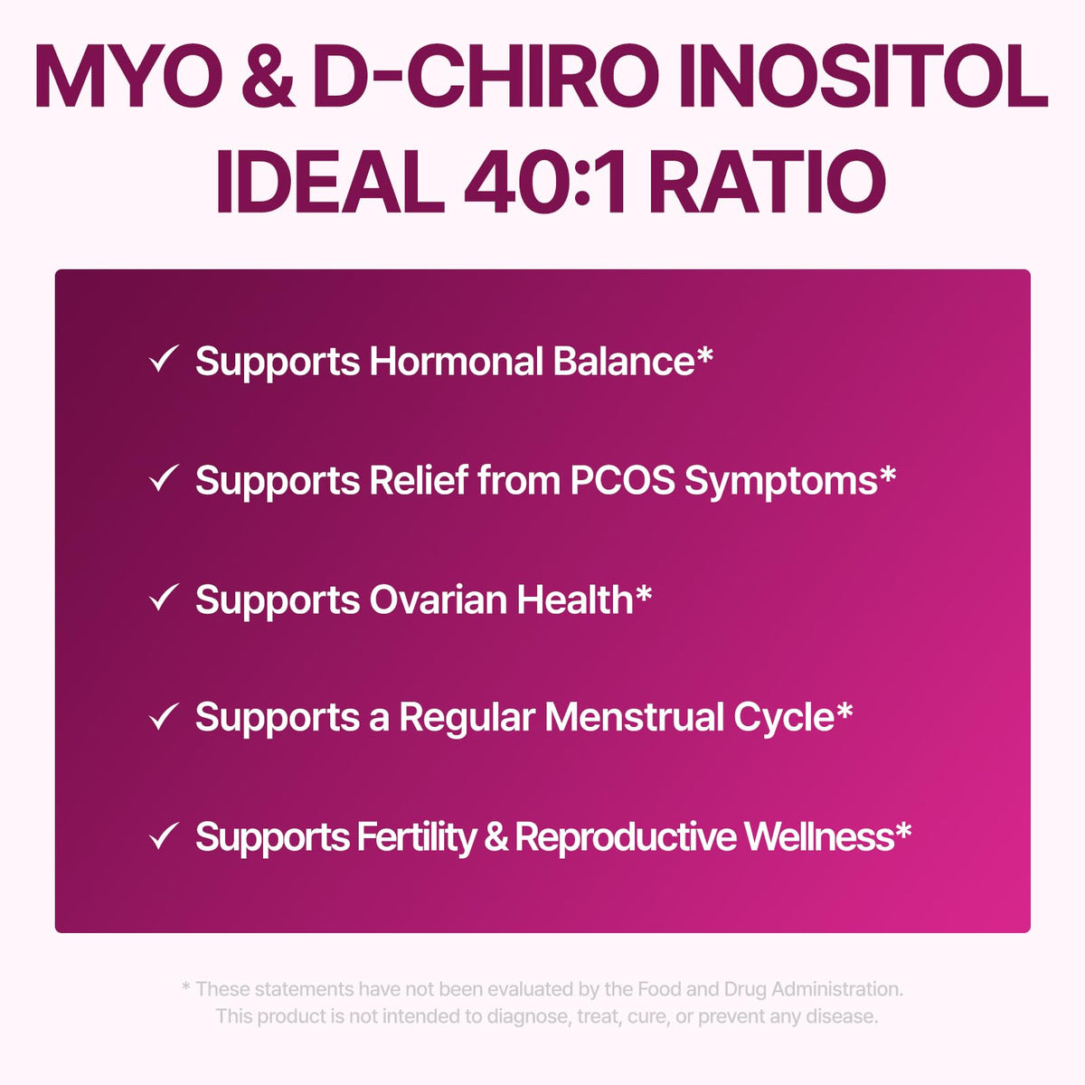Ingrédients du Dr.GET IT Balance Up Inositol 40:1 stick, liste sur l'emballage