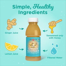Ingrédients du Gingerade au Citron et Miel sur une table