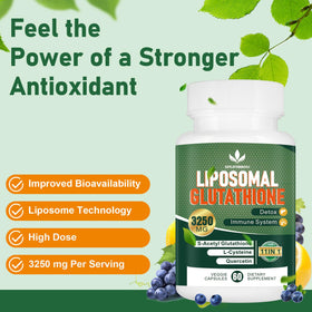 Ingrédients du Glutathion Liposomal 3250 mg Spliferkou