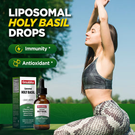 Ingrédients du GREABBY Basilic Sacré affichés sur la table