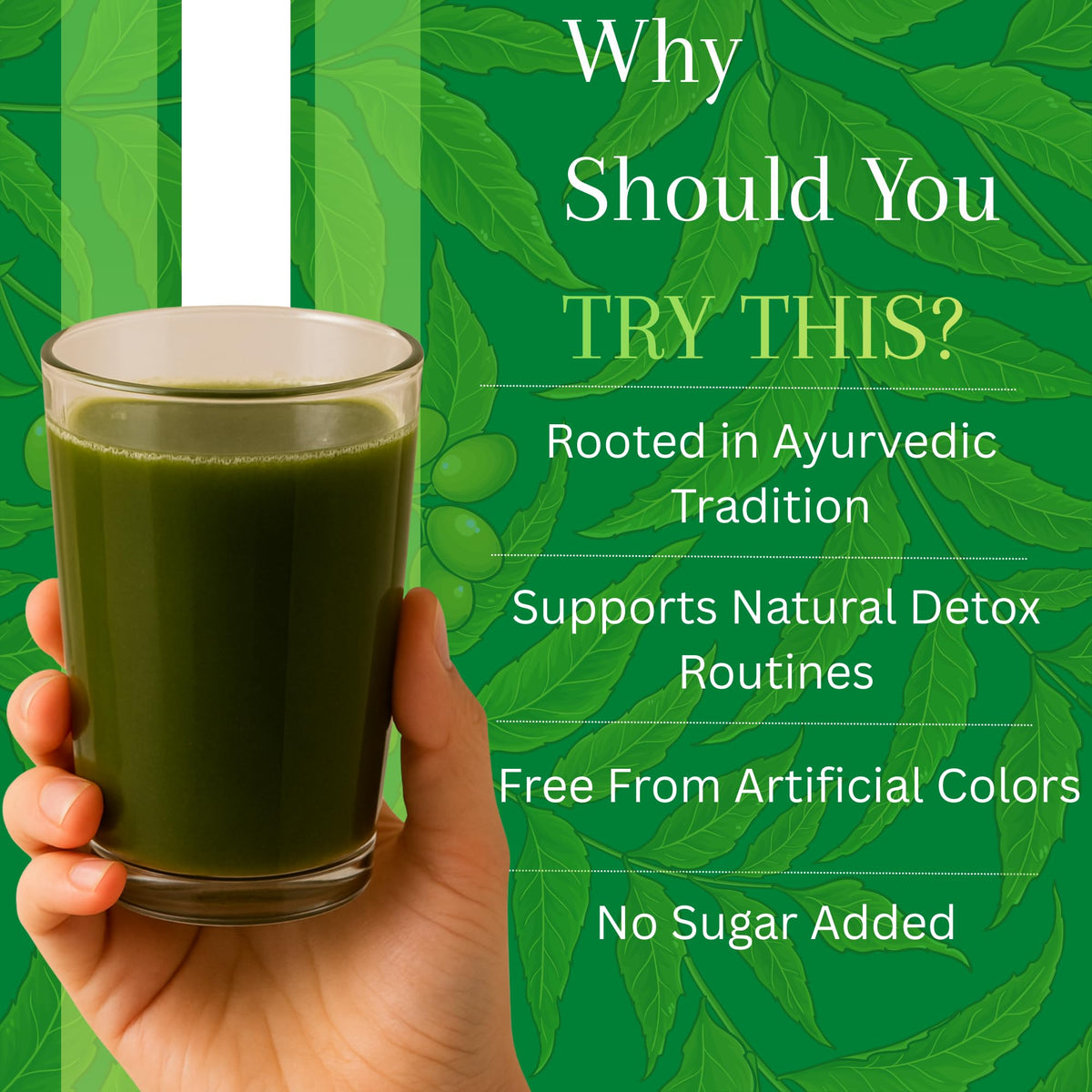 Ingrédients du jus de neem BASIC AYURVEDA