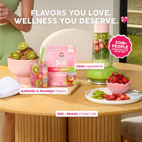 Ingrédients du Mélange Beauté Taste Salud sur une table