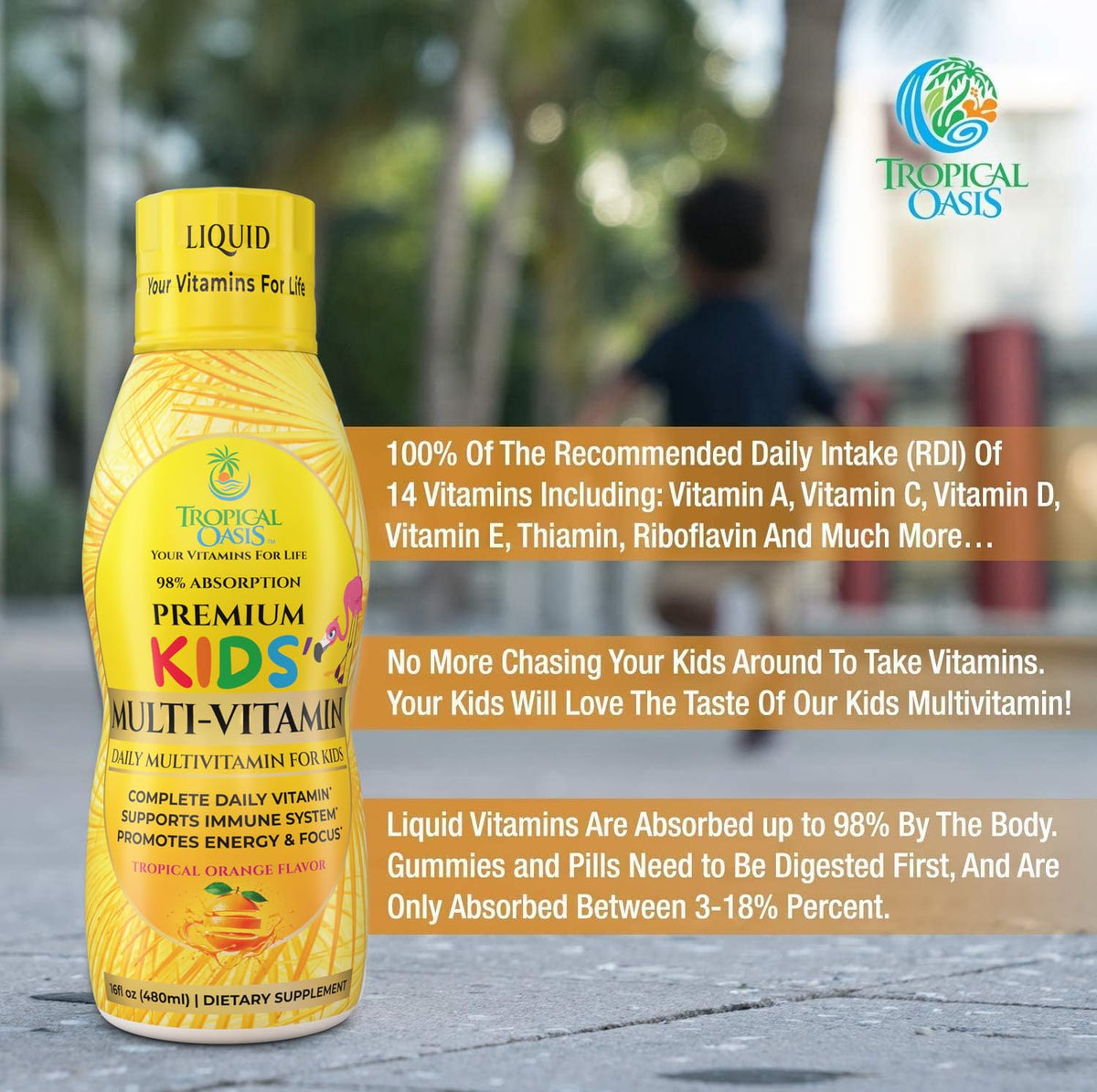 Ingrédients du Multivitamine Liquide Tropical Oasis
