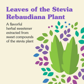 Ingrédients du Nunaturals Stevia, extrait naturel de stevia