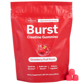 Ingrédients et informations nutritionnelles sur la bouteille de Burst Creatine