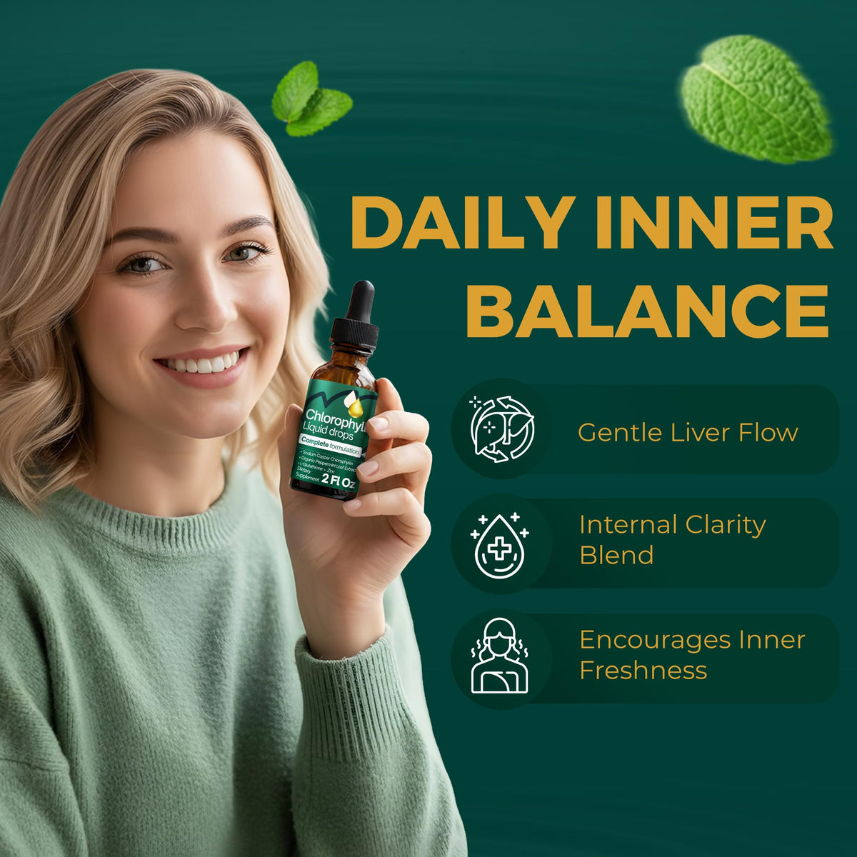 Ingrédients FitVitality Chlorophylle Liquide avec minéraux