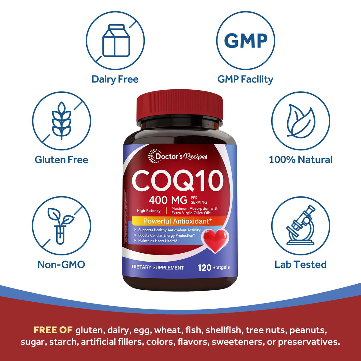 Ingredients list of Doctor's Recipes CoQ10