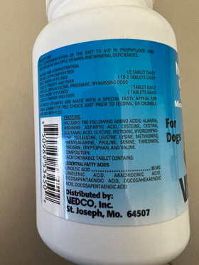 Ingrédients microencapsulés dans les comprimés Vedco Calcium Plus