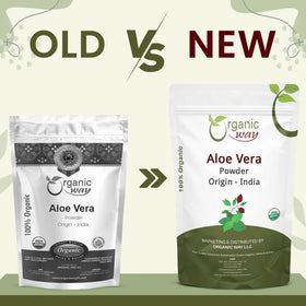 Ingrédients naturels avec poudre d'aloe vera Organic Way