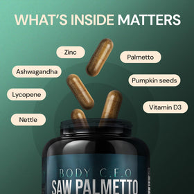 Ingrédients naturels dans BODY C.E.O. Saw Palmetto