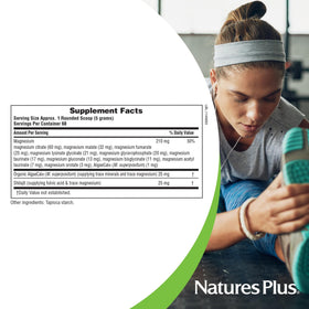 Ingrédients naturels dans NaturesPlus KalmAssure Complex Magnésium 12