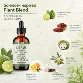 Ingrédients naturels de la formule de PURA Bergamot