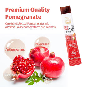 Ingrédients naturels de la gelée de collagène au grenade ZIOSTAND