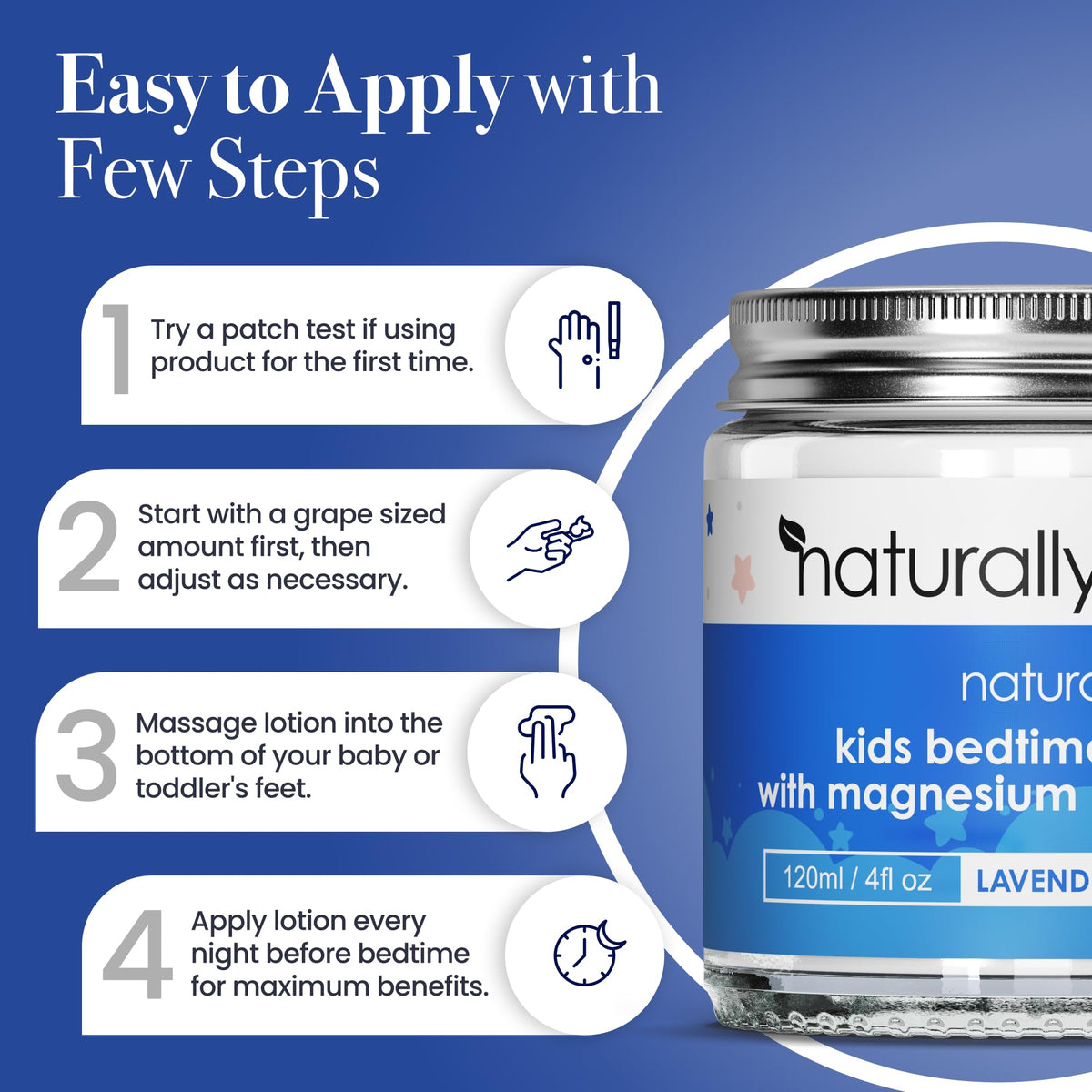 Ingrédients naturels de la lotion de nuit NaturallyMum