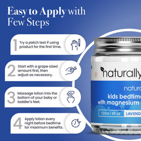 Ingrédients naturels de la lotion de nuit NaturallyMum