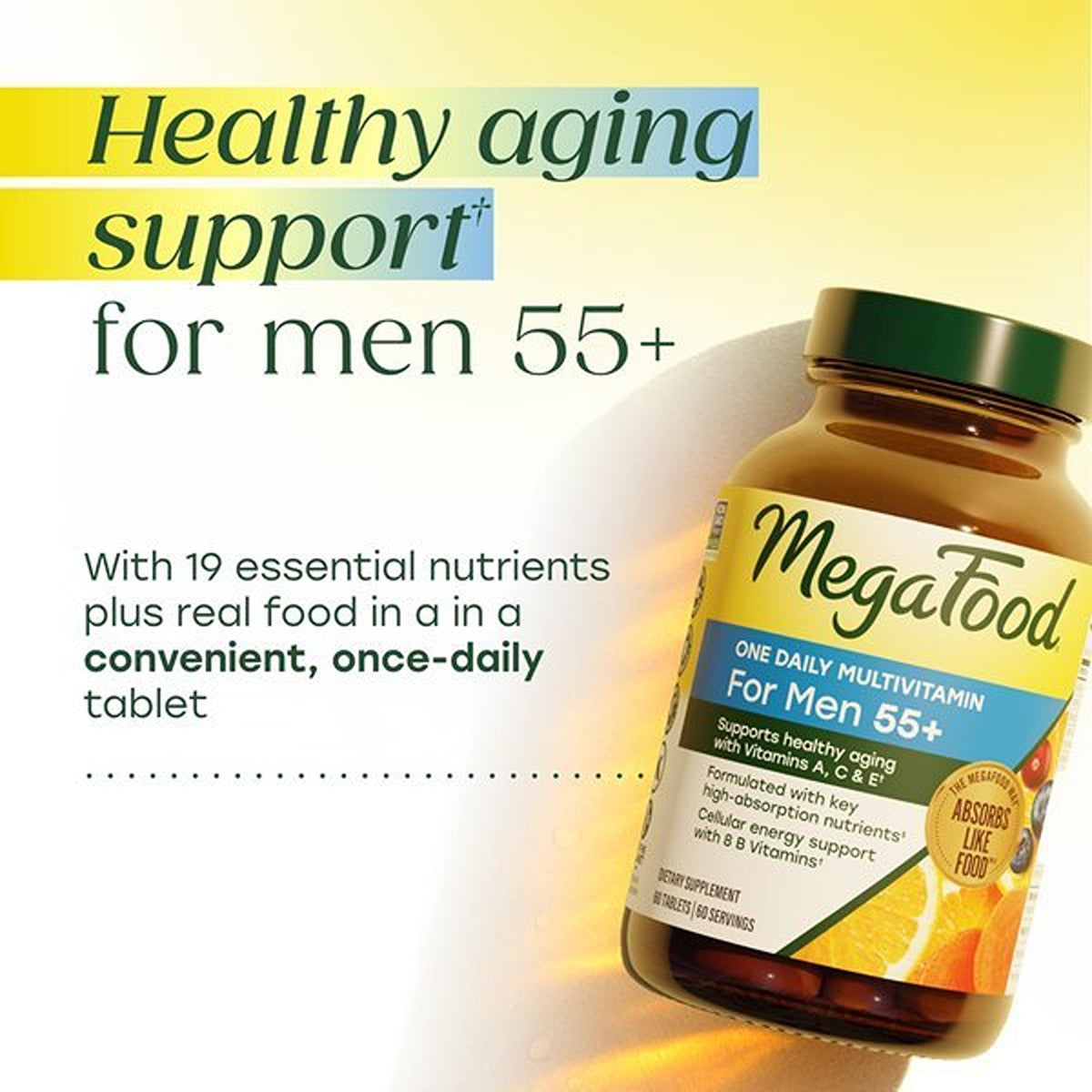 Ingrédients naturels de la multivitamine MegaFood, oranges et brocoli
