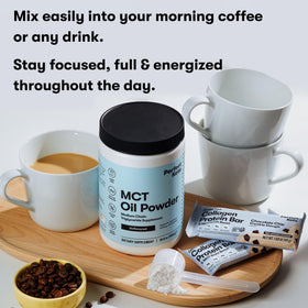 Ingrédients naturels de la Poudre d'Huile MCT Perfect Keto