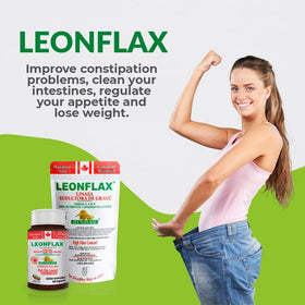 Ingrédients naturels de Leonflax en arrière-plan