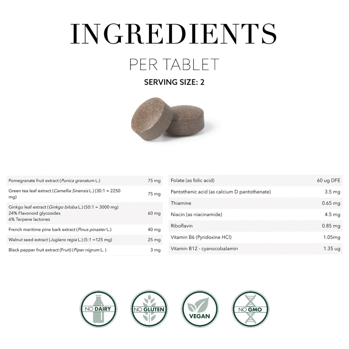Ingrédients naturels de NEW NORDIC Clear Brain