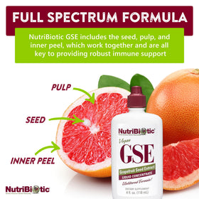 Ingrédients naturels de NutriBiotic Extrait de Graines de Pamplemousse