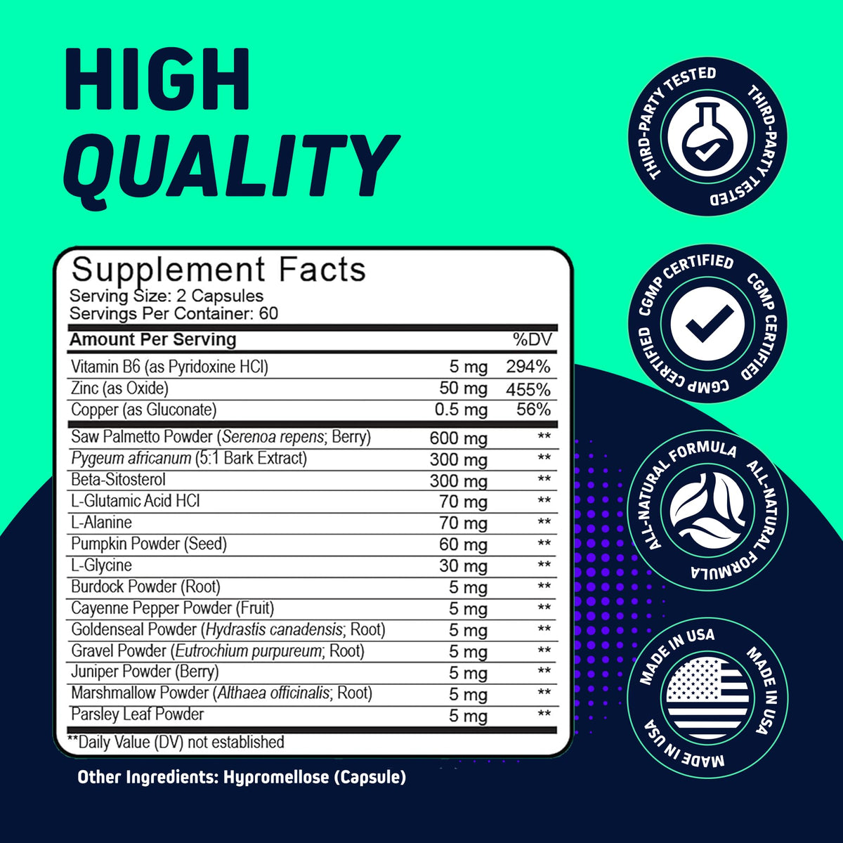 Ingrédients naturels de Prostonic Ultra Herbtonics