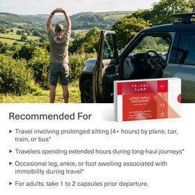 Ingrédients naturels de TRAVELSANA Pycnogenol et gingembre