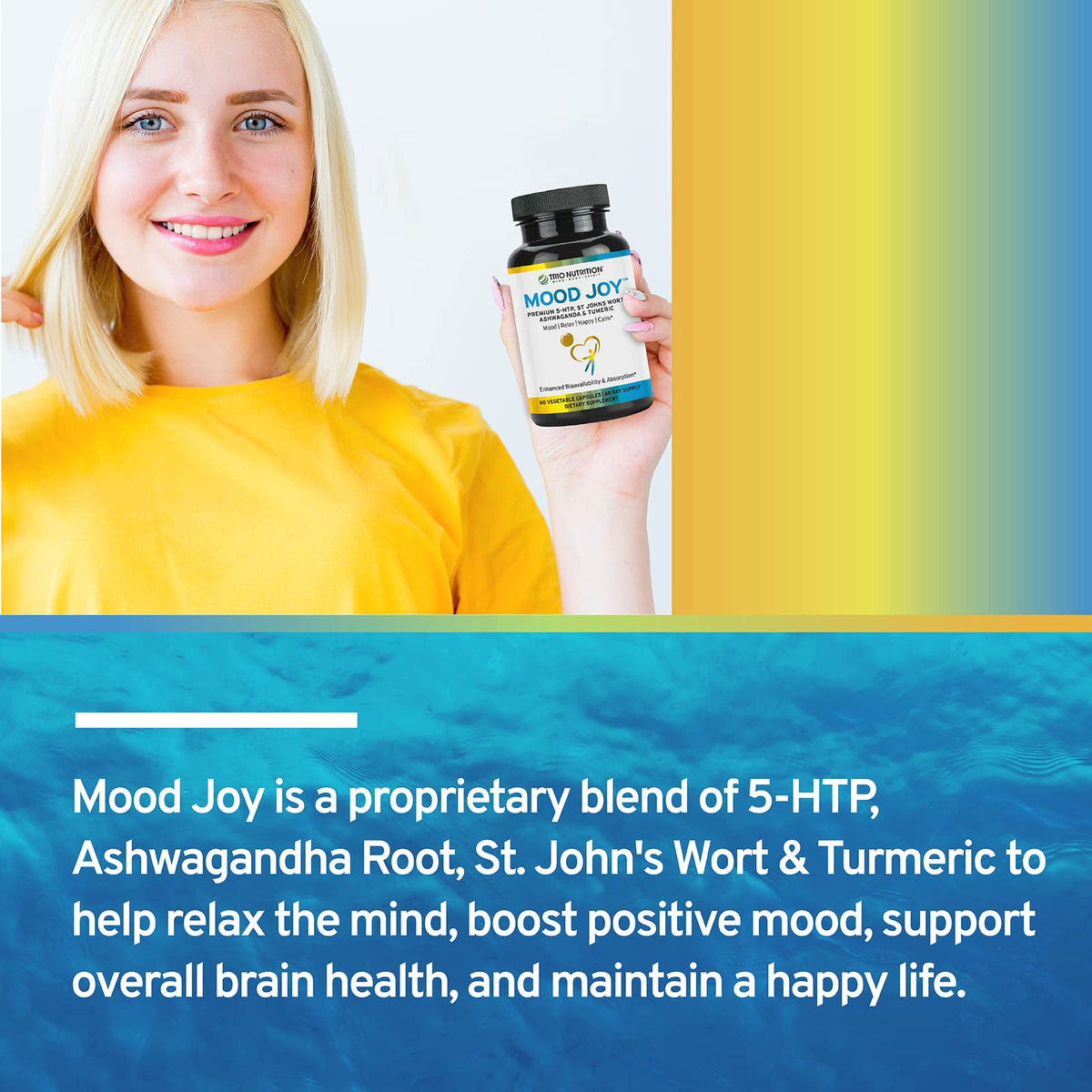 Ingrédients naturels de TRIO NUTRITION Mood Joy