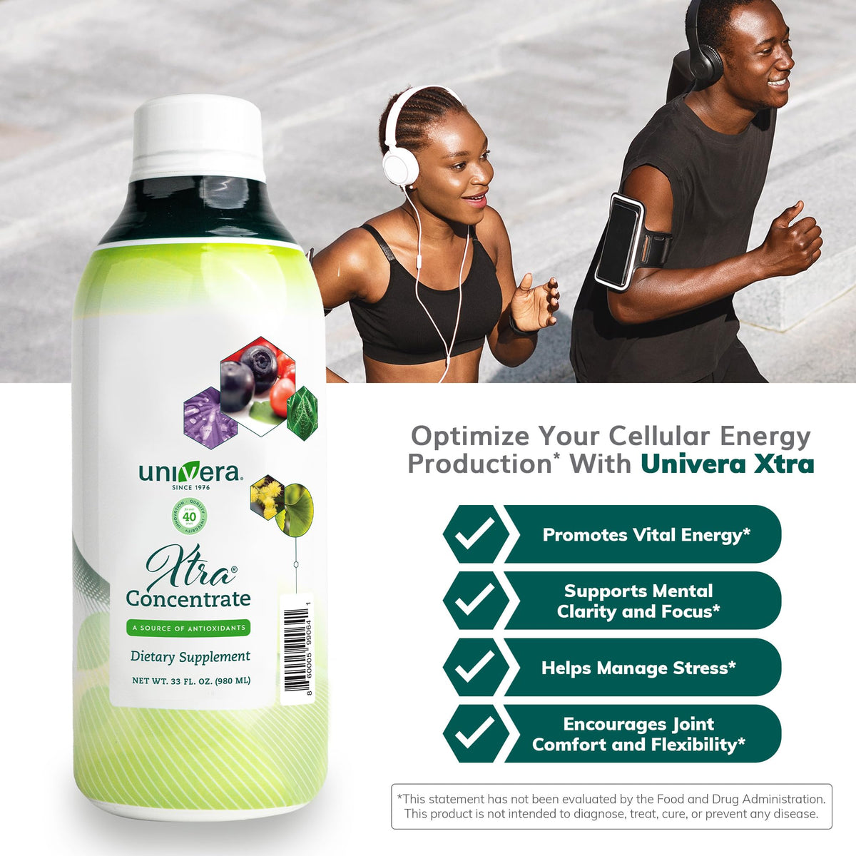 Ingrédients naturels de Univera Xtra Concentrate 1 L