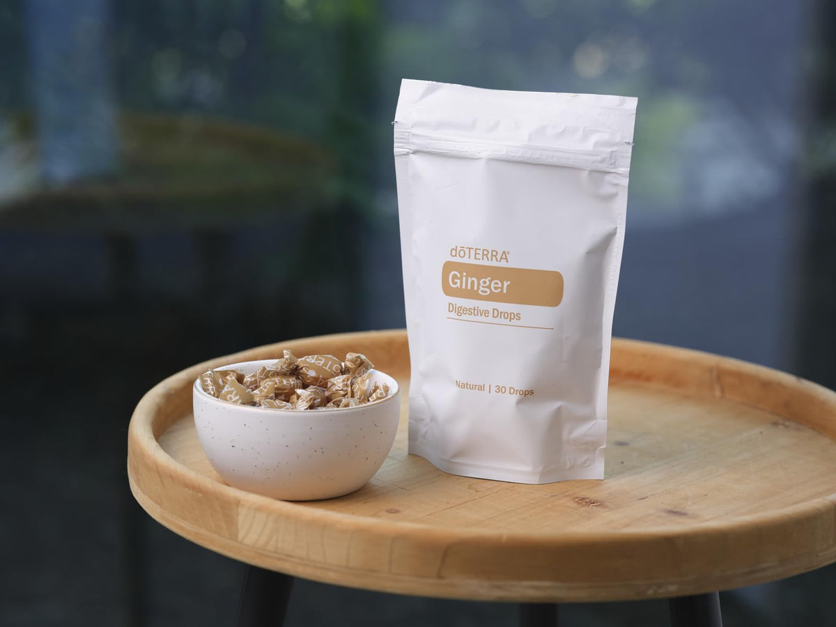 Ingrédients naturels des bonbons au gingembre doTERRA