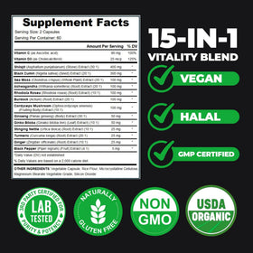Ingrédients naturels des capsules AyBet Shilajit
