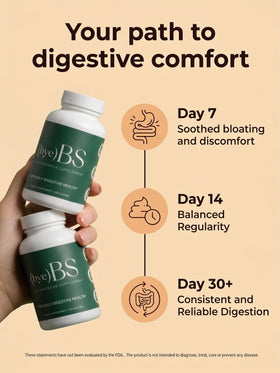 Ingrédients naturels des capsules ByeBS sur table