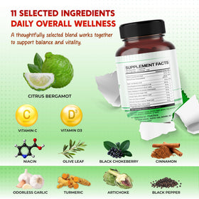 Ingrédients naturels des capsules PEAKPURY Citrus Bergamot