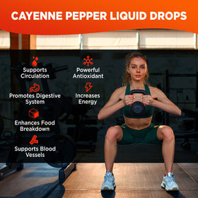 Ingrédients naturels des gouttes de piment de cayenne HOLLEGEND