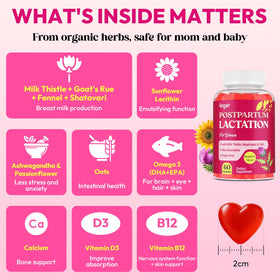 Ingrédients naturels des gummies Quzair sur étiquette