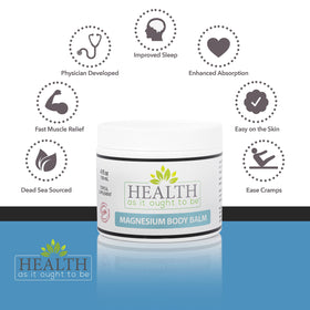 Ingrédients naturels du Baume Corporel Magnésium 150g, huile de coco et aloe vera