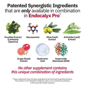 Ingrédients naturels du complément MYBODYRX Endocalyx Pro