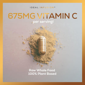 Ingrédients naturels du complément Vitamine C d'Ideal Infusion
