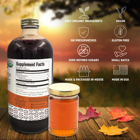 Ingrédients naturels du sirop d'églantier Seattle