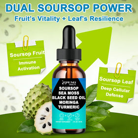 Ingrédients naturels pour Soursop Bitters AMENQ hHEALTH