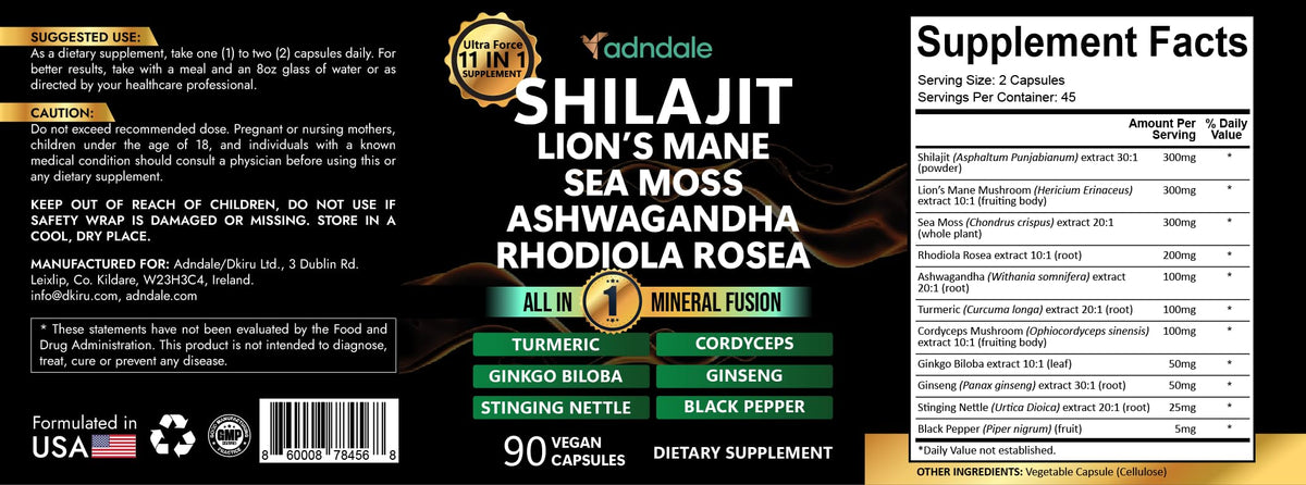 Ingrédients naturels utilisés dans les capsules