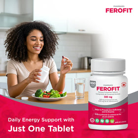 Ingrédients sur l'étiquette du flacon Pharmaris Ferofit