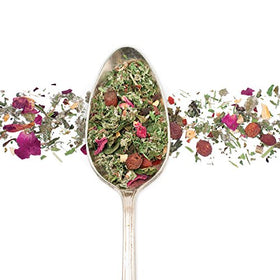 Ingrédients visibles de l'infusion de grossesse apaisante BIRDS AND BEES TEAS