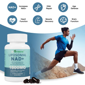 inGreens Complément Alimentaire Liposomal NAD+ 1800 mg gélules en situation d'utilisation