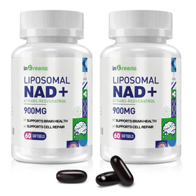 inGreens complément NAD+ 900mg avec resvératrol, vue de l'avant