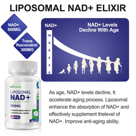 inGreens complément NAD+ 900mg, dosage de 900mg par gélule