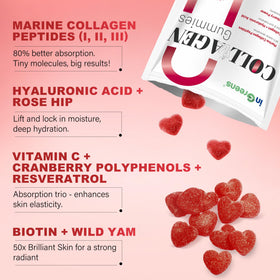 inGreens gummies collagène marin 5000mg avec une cuillère